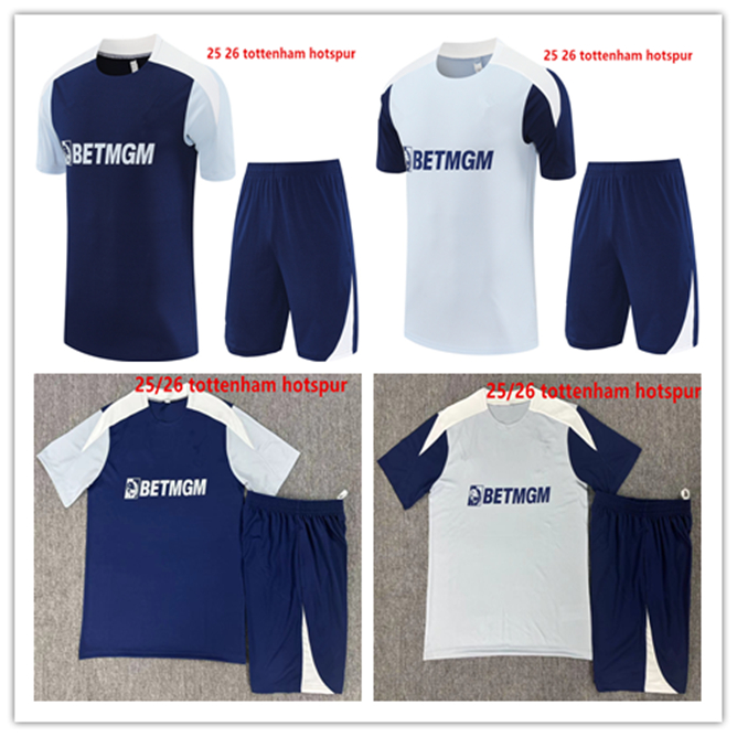 25 26 spurses adult tracksuit set del Chandal 2025 2026 tottenham Survetement SON JANSSEN LO CELSO NDOMBELE man Football Training suit Short sleeve Sportswear