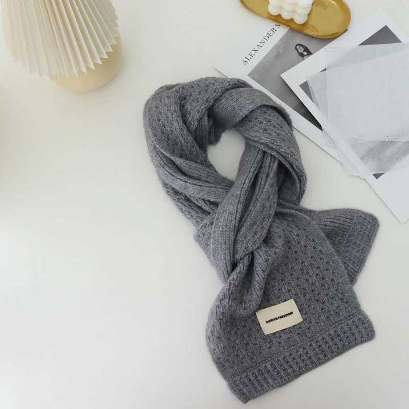 Very Soft Pure Color Knitted Scarves Women Winter Thicken Warm Soft Shls Wrs Female Knitted Long Scarf For WomenXJ250905