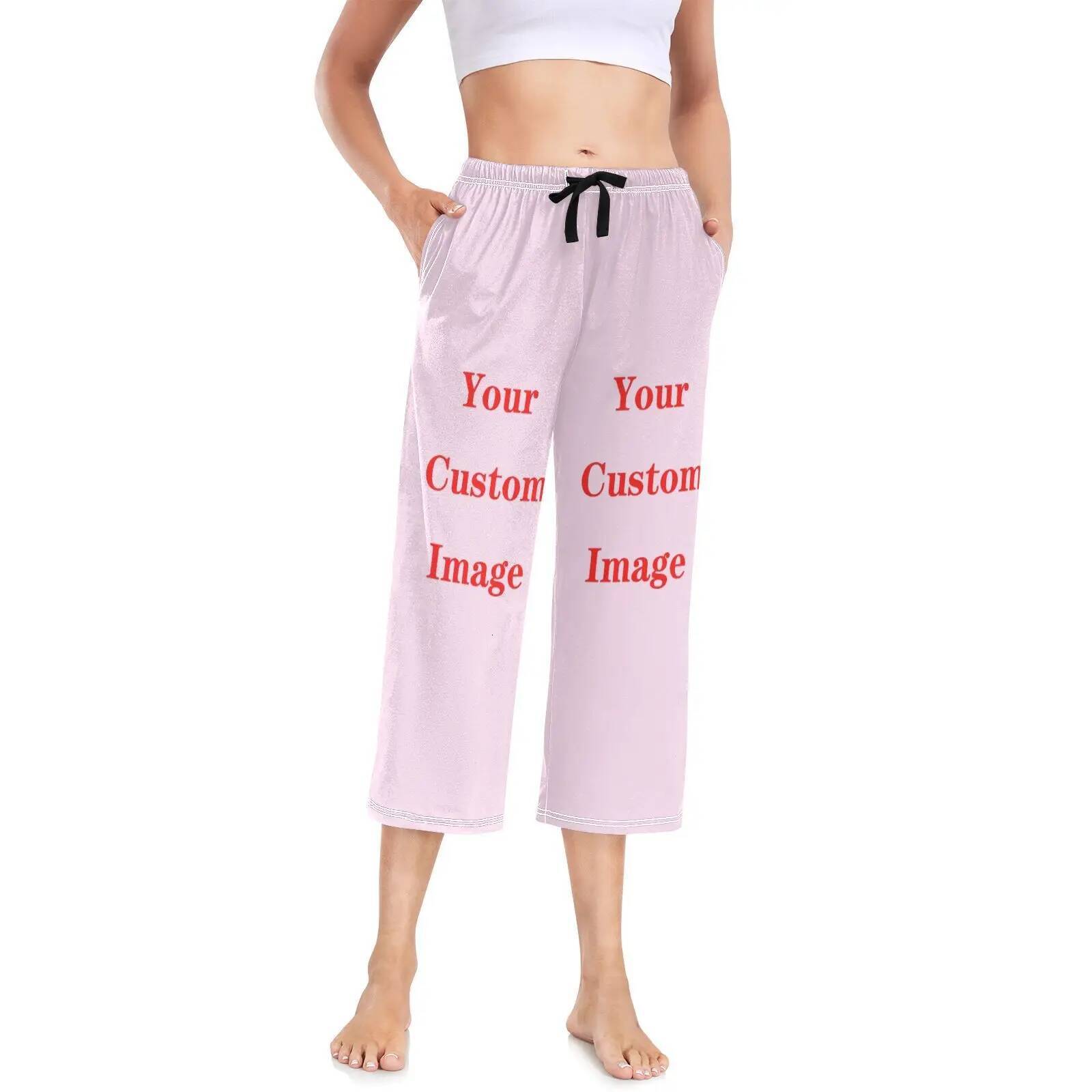 Women Spring Sleep Bottoms Wide Leg Pants Autumn Causal Summer Brand New Home Female Pamas Sleepwear Customized images