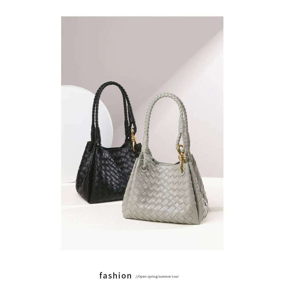 Simple Hand-Woven Parachute Commuter Versatile Portable Shoulder Messenger Vegetable Basket Bag