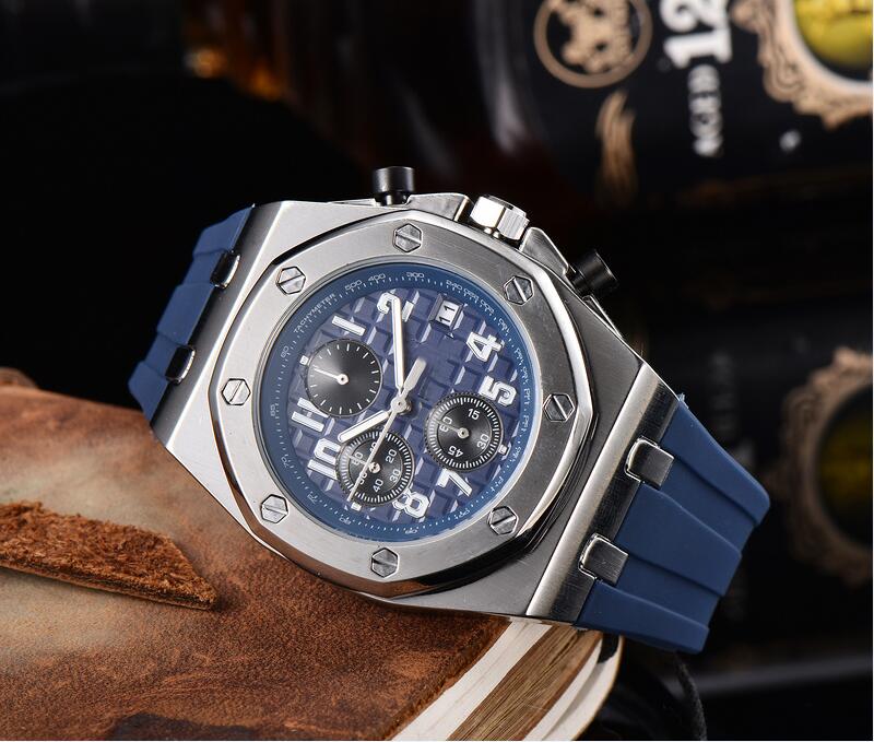 Luxury Mens womens High quality A Pity quartz movement watches oak hexagon bezel man lady Rubber strap men women Wristwatches Modern watches #115