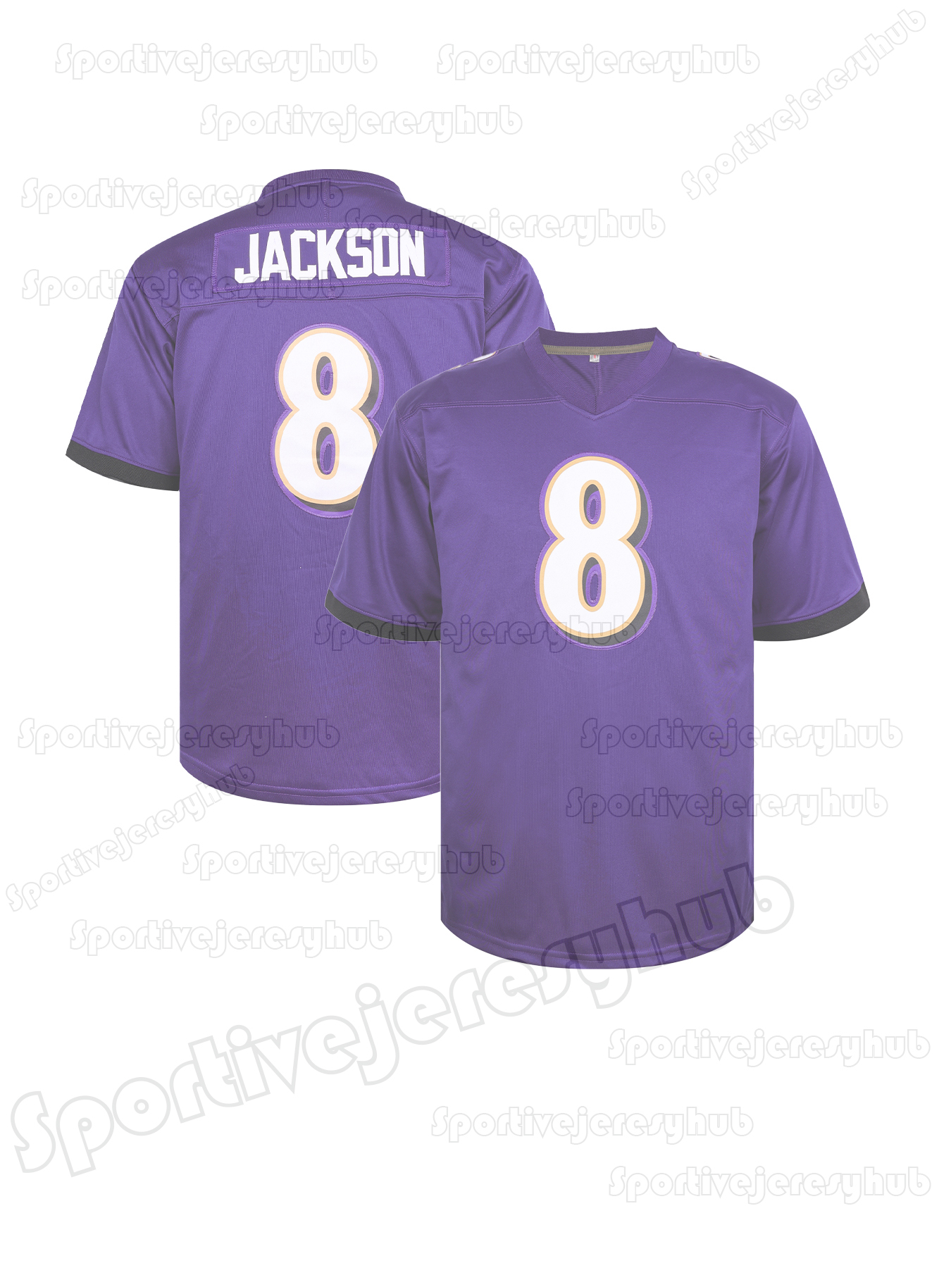 Lamar Jackson 2025 Rivalries Purple Football Jersey Derrick Henry Zay Flowers Reed Ray Lewis Likely Hamilton Tucker Dobbins Hopkins Wiggins Starks Cus