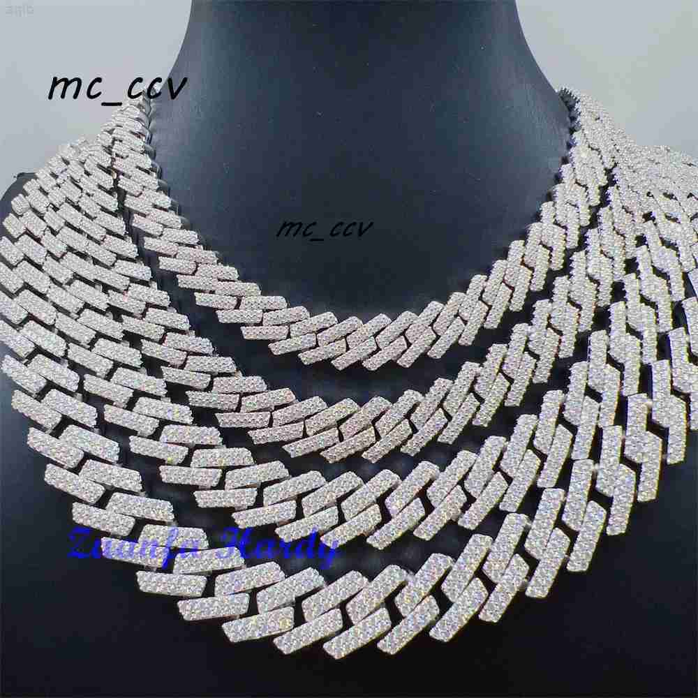 Custom Diamond Hiphop Jewelry 6mm 8mm 10mm 12mm 135mm 15mm Necklace Vvs Gra Certified Moissanite 14k Gold Cuban Link Chain