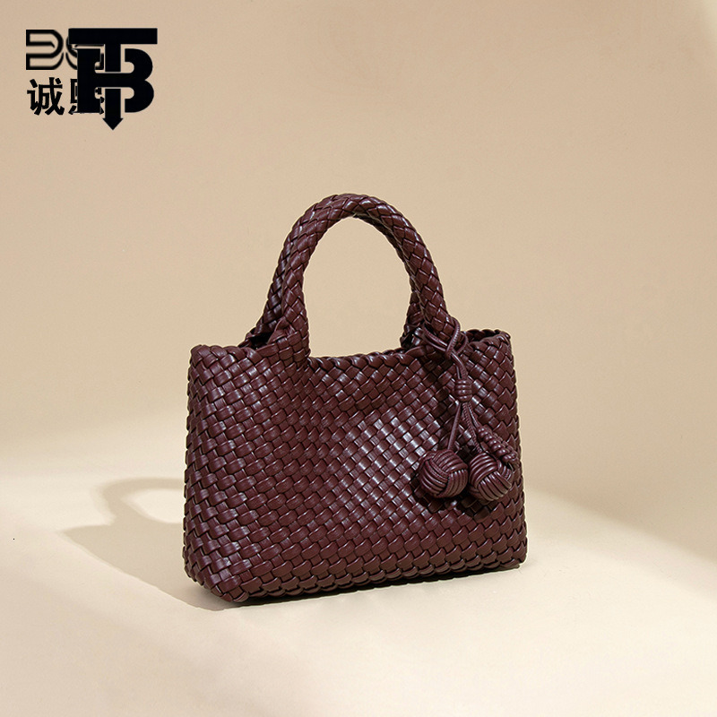 TB BHULAMTE Designer Bag Niche Woven Handbag For Women New Soft Leather Casual Shoulder Luxury Bag Crossbody Bag Fashion Versatile Handheld Small Tote