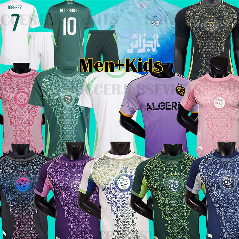 Fans player maillot algerie BENRAHMA Algerie Soccer Jerseys 2025 2026 Algeria football shirt kits men kids sets maillot de foot