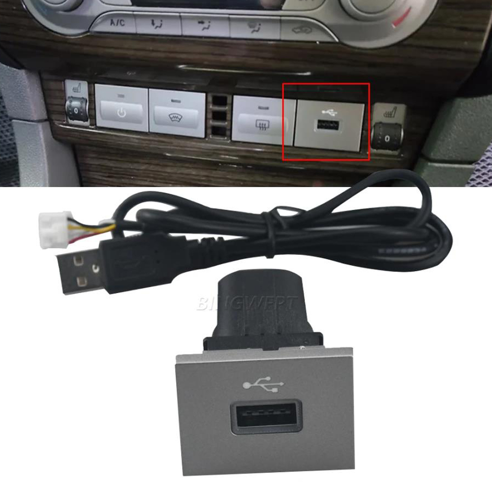 Car USB Input Adapter Audio Radio U-disk Flash Socket Interface Cable For Ford Focus 2 Mk2 2009-2011