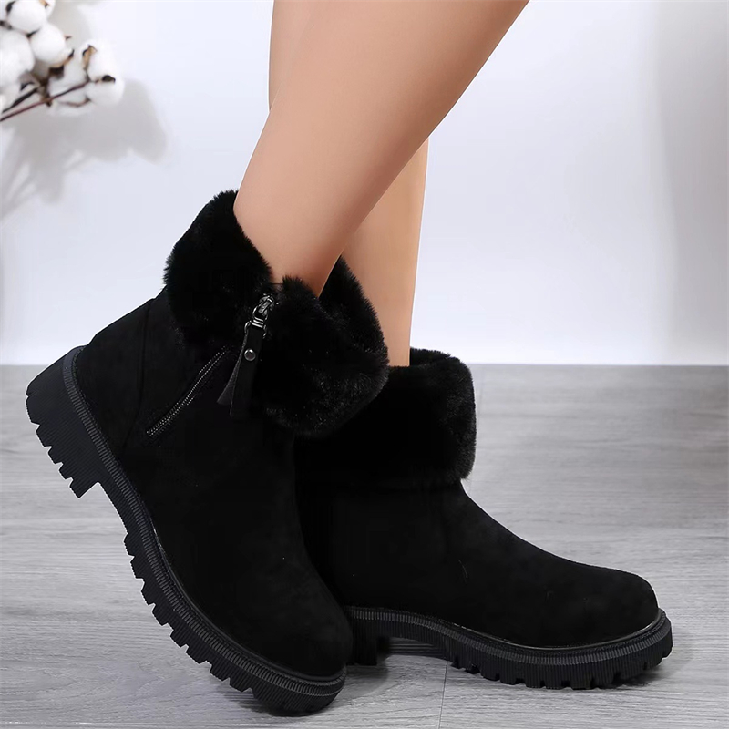 hot Free shipping designer for woman cotton shoes keep warm Fashion Boots outdoor casual snow boots black white