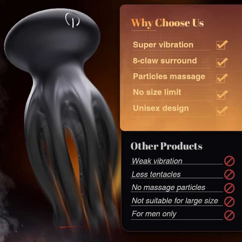 Sex Male Glan Masturbator Vibrator Penis Glan Testicle Massage Trainer Delay Ejaculation Silicone Sex Toys Adult Goods for MenXJ250905