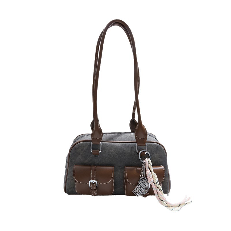 2025 fashion Designer For Womens Shoulder Bags White Brown Black New Versatile And Fashionable Teddy Bear Graffiti Tote Bag