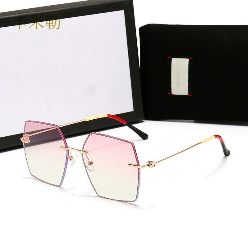 Anti-Blue Light Face Slimming Oval Frame Black Fashion Sunglasses 812 Polarized UV Outdoor Sports a52