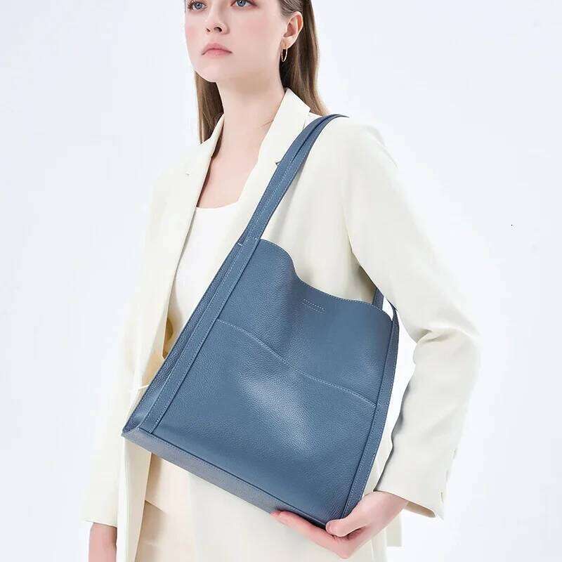 2025 New High Quality Large Capacity Female Shoulder Bags Soft Leather Women Tote Crossbody Bag Handbags
