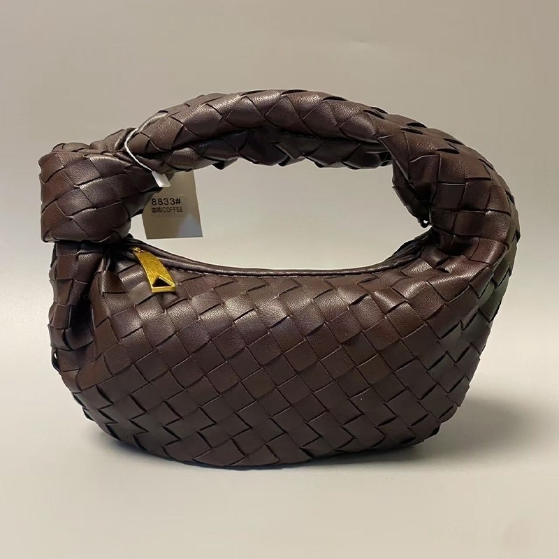 Brand Designer Women Woven Hobo Candy Real Knotted Satchel Cloud Bag Dumplings Knitting Handbag Evening Bags Tote 01