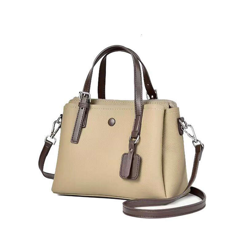 High-end Single Shoulder Crossbody Bag Genuine Leather Women's Fashion Versatile Large Capacity Top Layer Cowhide Handbag