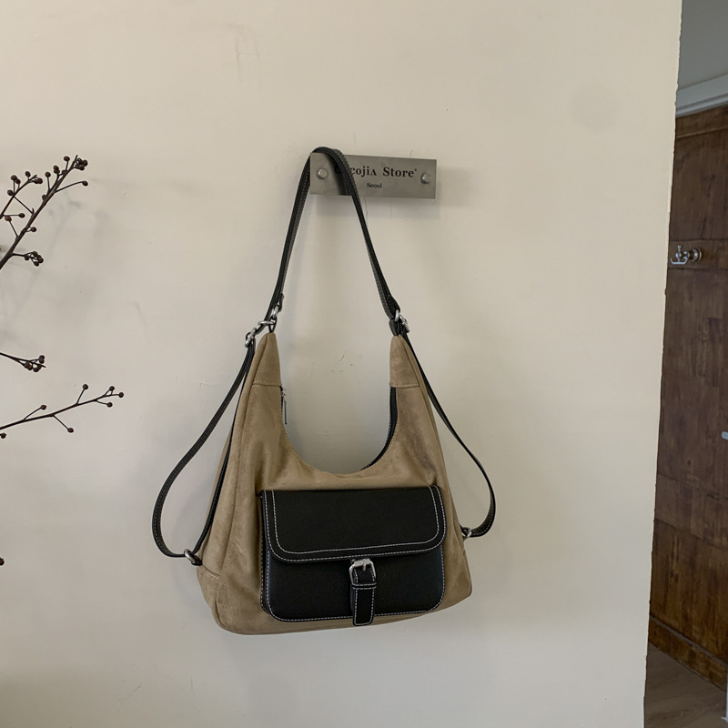 Autumn Arrival Versatile Fashionable Simple And Elegant Casual Tote Trendy Large-Capacity Armpit Shoulder Bag