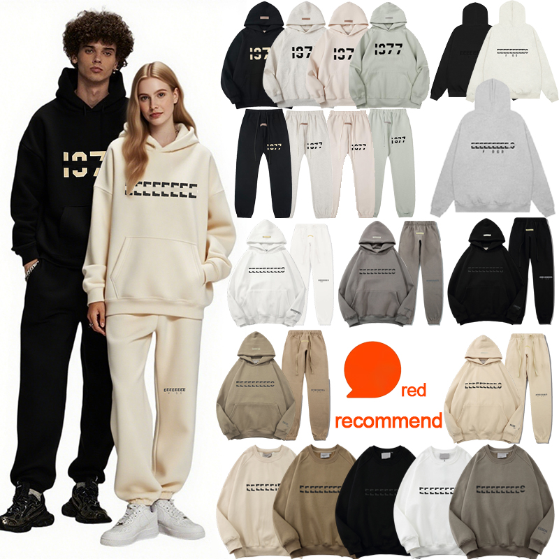 Mens Hoodies Designer Essentials Hoodie Men Women Quality Sweatshirt Pullover clothes Streetwear Cotton Letter Printed Hoody essentialsalys Hoodie