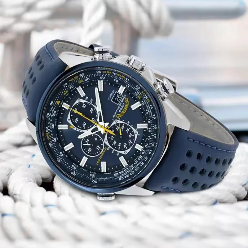 2025 Genuine Men Trend Quartz Clock Mens Calendar Waterproof Classic Watch Fancy Stainless Steel Automatic 250828