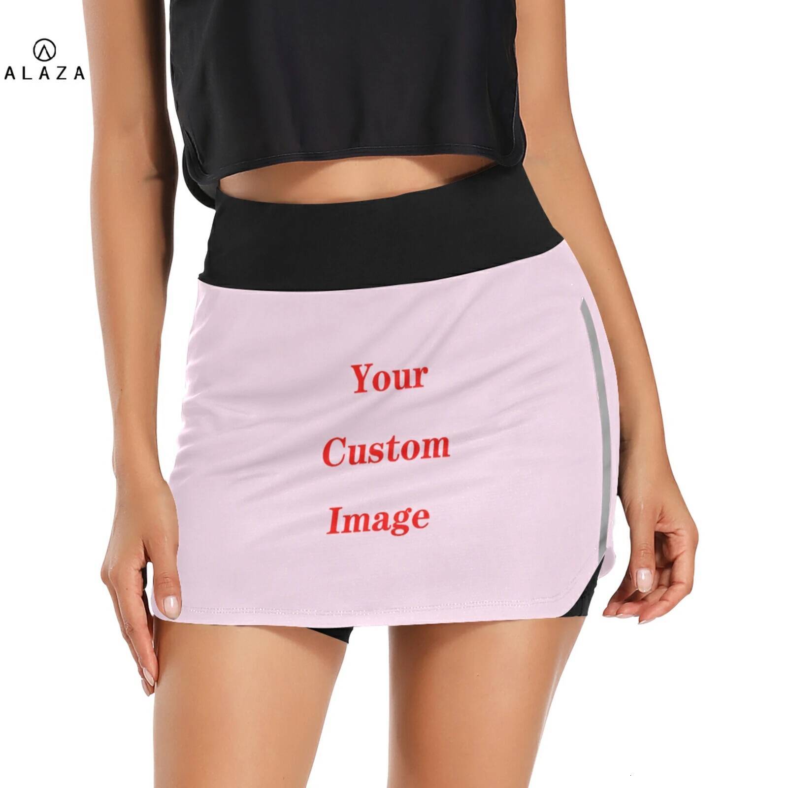 Custom Anti Exposure Tennis Skirts Fiess Running Skort Women Quick Drying Sport Pocket High Waist Gym Yoga Skirt Gymwear