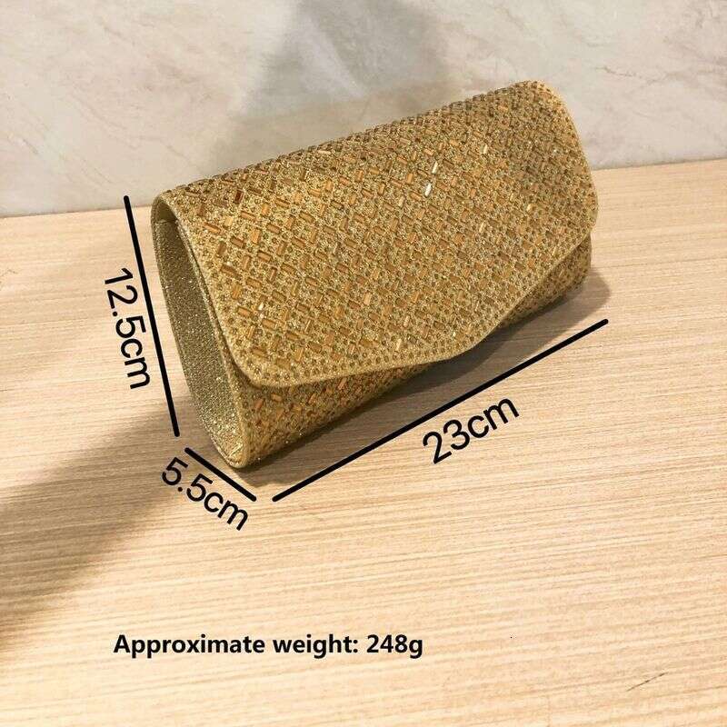 New Dia Inlaid Light Handbag For Weddings, Banquets, Evening Gowns, And Banquet Bags