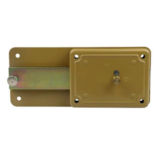 Zinc Alloy Security Steel Gate with Key and Brass Cylinder Door Rim Lock