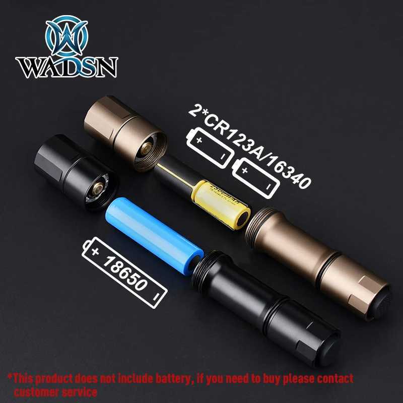 WADSN MCH Tactic Flashlight Cloud defensive Handheld Weapon Light 1300lm Portable Torch Rechargeable Outdoor Camping HuntingXJ250905