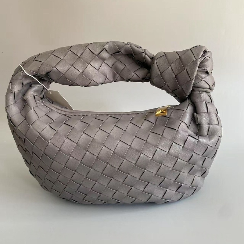 Brand Designer Women Woven Hobo Candy Real Knotted Satchel Cloud Bag Dumplings Knitting Handbag Evening Bags Tote 01