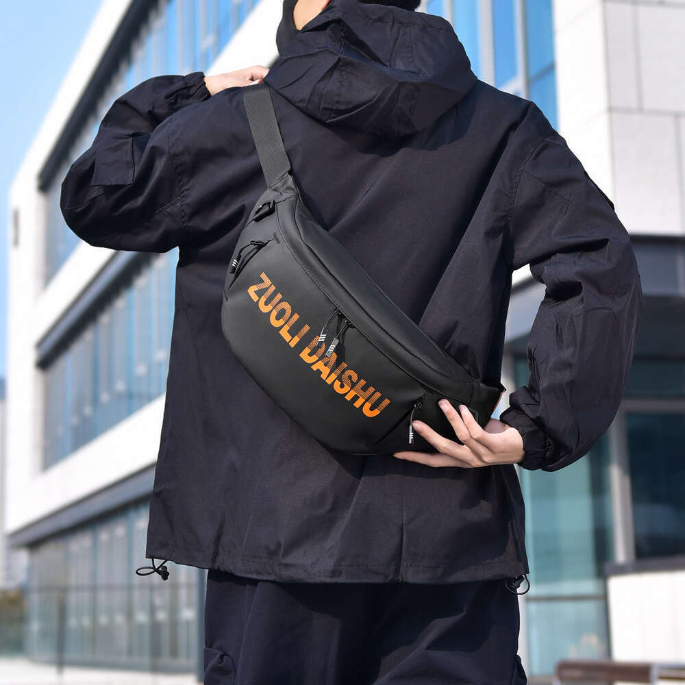 Crossbody New Fashion Simple Personality Casual Cycling Water-Resistant Street Style Couple Chest Bag