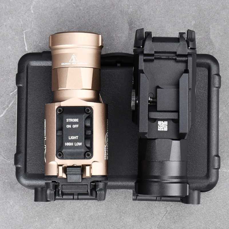 WADSN X300 XH35 Tactical Handgun Flashlight 800Lumens LED White Strobe Light With Dual Function Pressure Switch Airsoft LampXJ250905