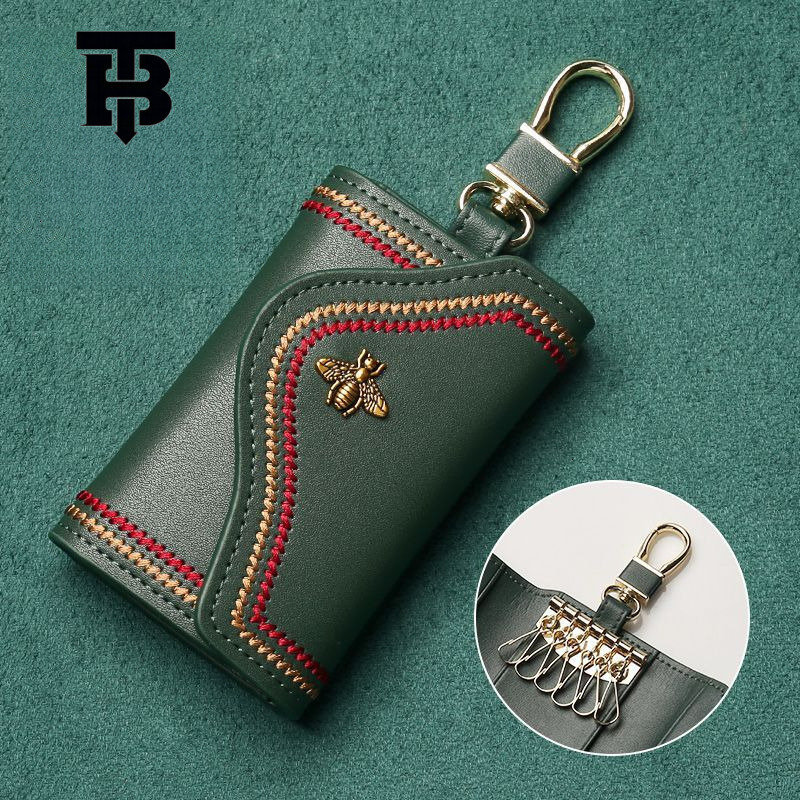 TB BHULAMTE New Key Bag Protective Case Card Bag 2-in-1 Free Shipping Designer Luxury Women's Car Mini Storage Key Bag Men's Wallet Handbag