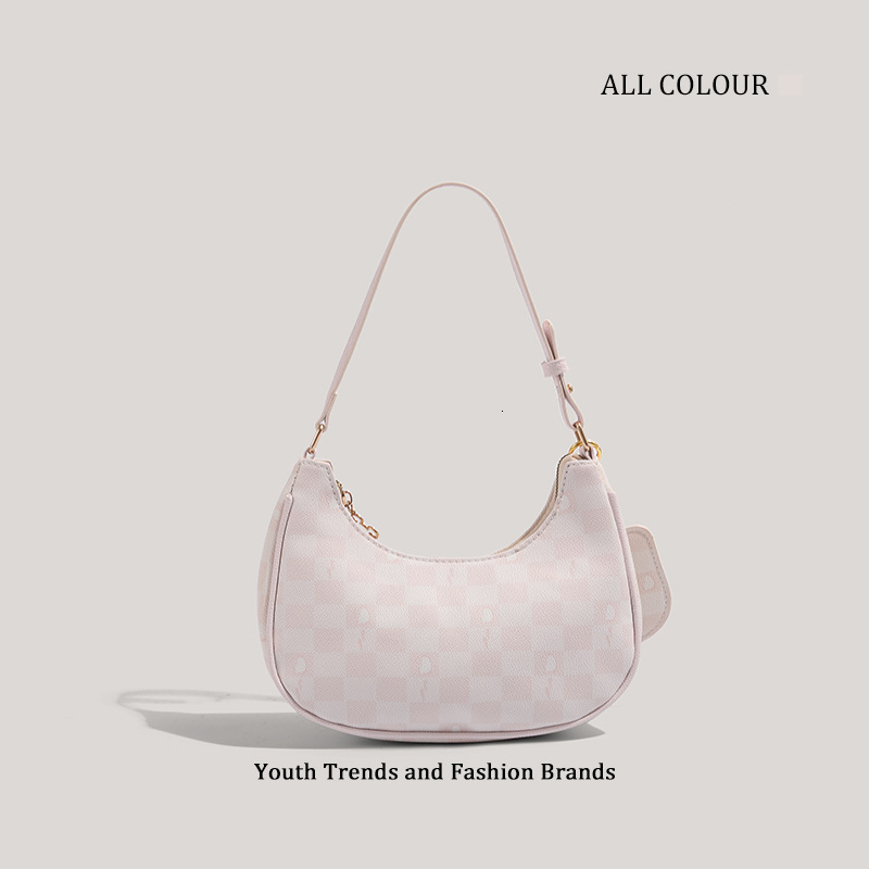 Fashion Women's Bag 2025 Designer's New Fashion Single Shoulder Crescent Commuter Handbag