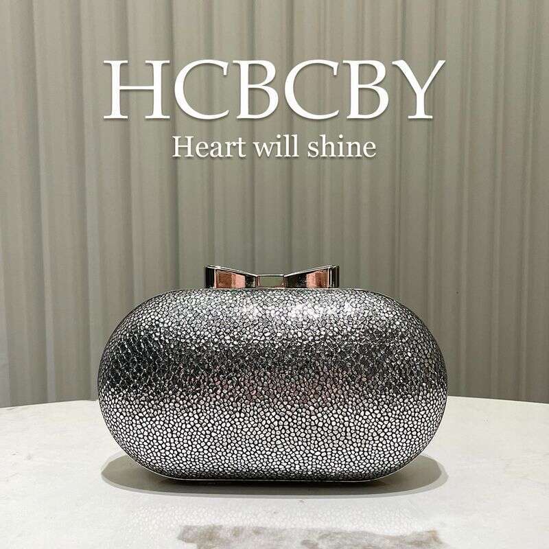 Sier Glitter Elegant Clutch Bag - Women's Formal Evening Purse With Rhinestone Embellishment