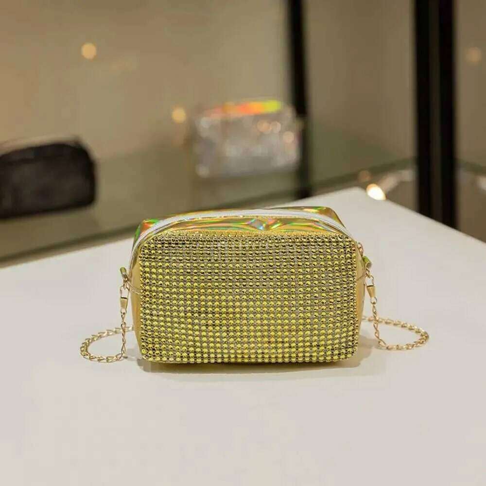 Sparkly Rhie Clutch Bg Evening Handbag Chain Shoulder Bag Y241019