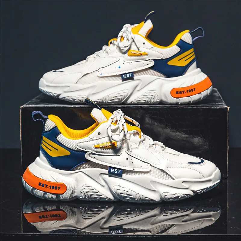 2024 Fashion and Comfortable Mesh Breathable Outsole Shoes Summer Hot Sale Mens Casual Shoes Thick Bottom Breathable Sneakers Z250905