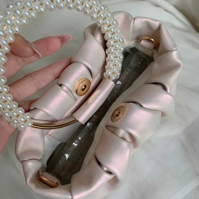 Fashion Pearl Handle Women Dinner Clutch Purse Handbags Design Ladies Square Shoulder Bags Female Small Messenger Bag Z250903