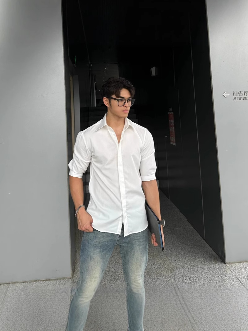 D90505 Spring and autumn heavyweight jacket sweatshirt double zipper hooded cardigan men's sweatshirt