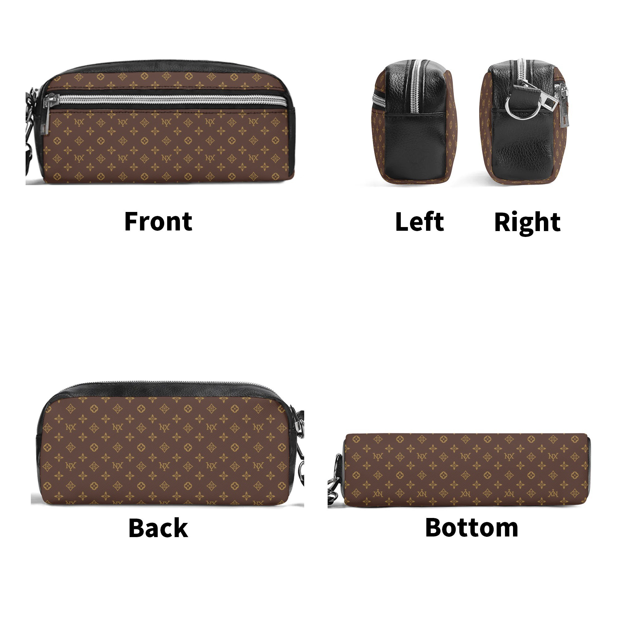 NXY Fashion women PU Handheld Cosmetic Bag Party Clutch Bag single zipper wallets classical coin purse card holder purses designer handbag shoulder pu