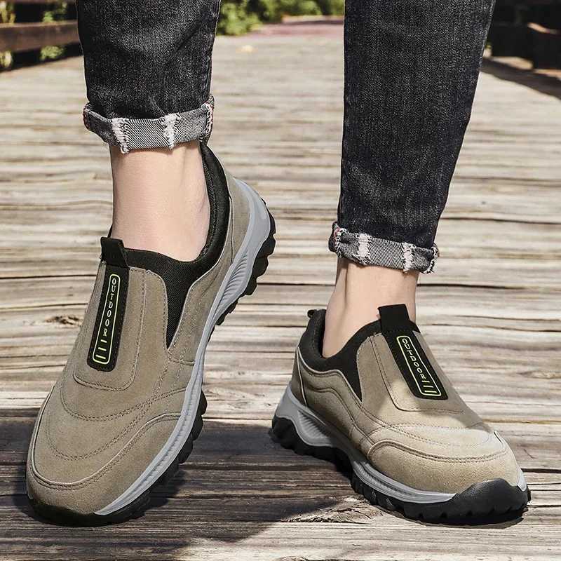 2023 New Outdoor Hiking Camping Light Running Jogging Casual Sports Mens Shoes Nonslip Loafers Hiking Shoes Large Size 3949 Z250905