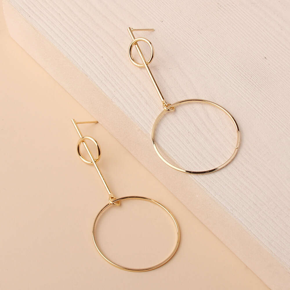 Limeng Jewelry Fashion Personality Hoop Earrings Exaggerated Hollow Sexy Geometric Ear Accessories