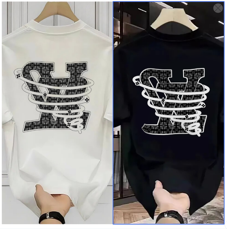 Men's T Shirts Summer Painted Graphic Shirt Unisex Men Women Short Sleeve Fashion Top Casual Vintage Luxury Brand Retro Tee