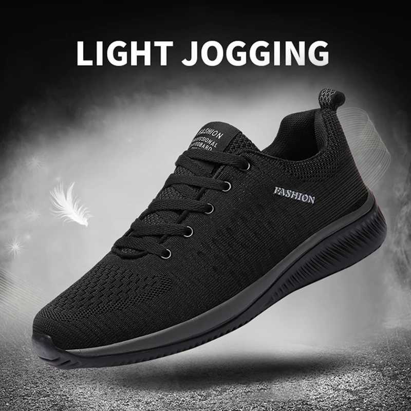 Men Running Shoes Breathable Light Comfortable Mens Casual Shoes Outdoor Tennis SlipOn Walking Sneakers Z250905