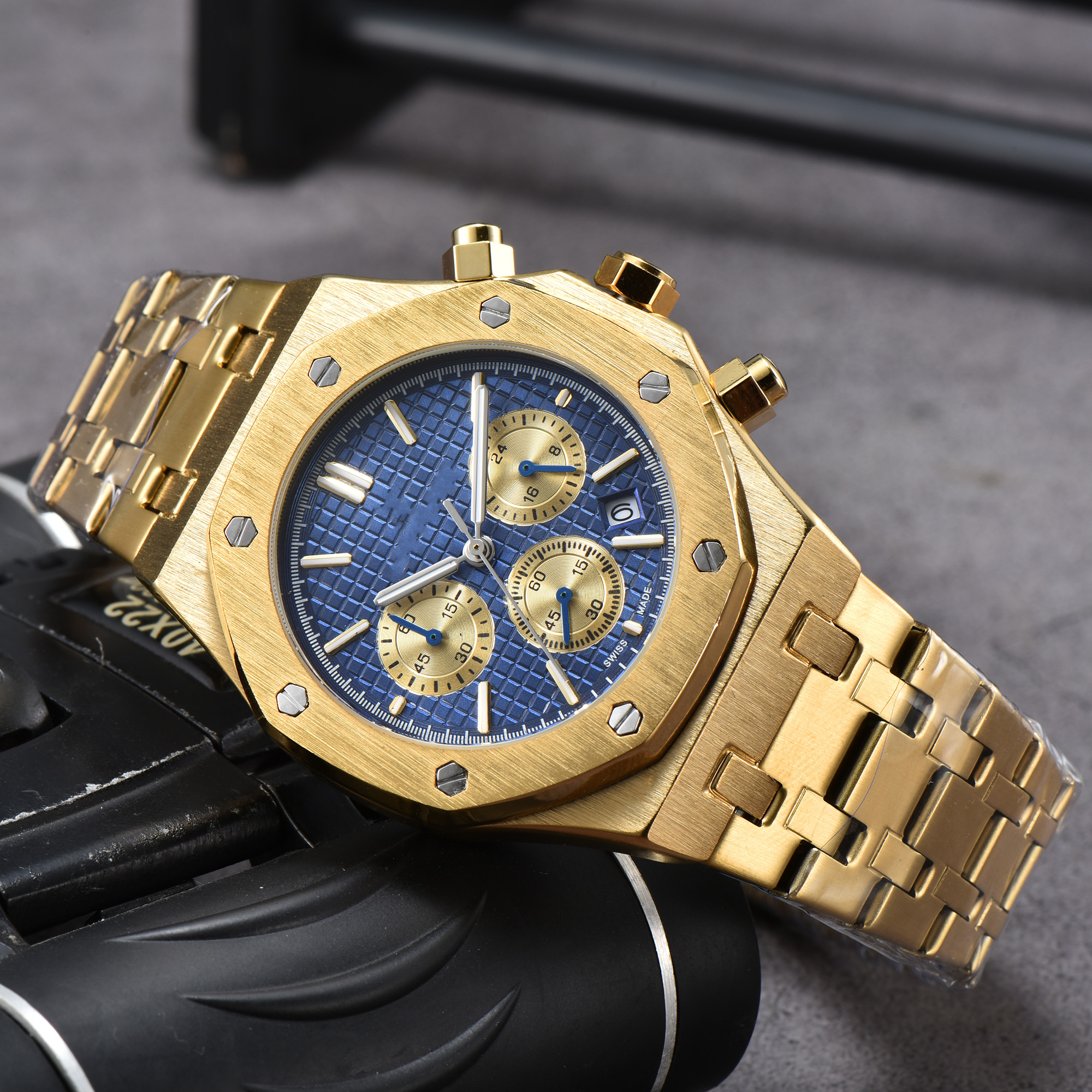 Luxury Mens womens High quality APity quartz watches oakity hexagon man lady brand Fashion Rubber strap Sports men women Wristwatches Modern watches bracelet #225