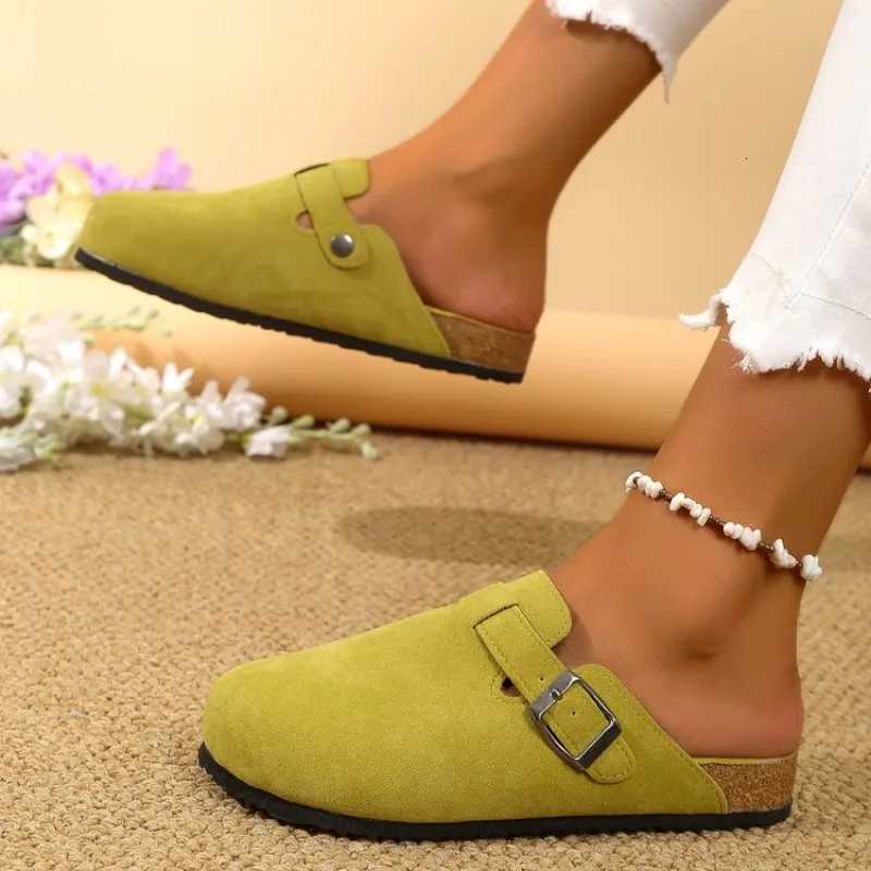2023 Womens Shoes Fashion Womens Shoes Round Head Slippers Couple Slippers Womens Outdoor Casual Shoes Womens Suede Slippers W250905