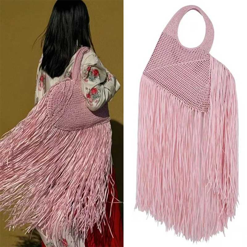 Niche Design Tassel Woven Bags Fashion Designer Handbags New Love Handbags Personality Trend Solid Color Allmatch Womens Bags Z250903