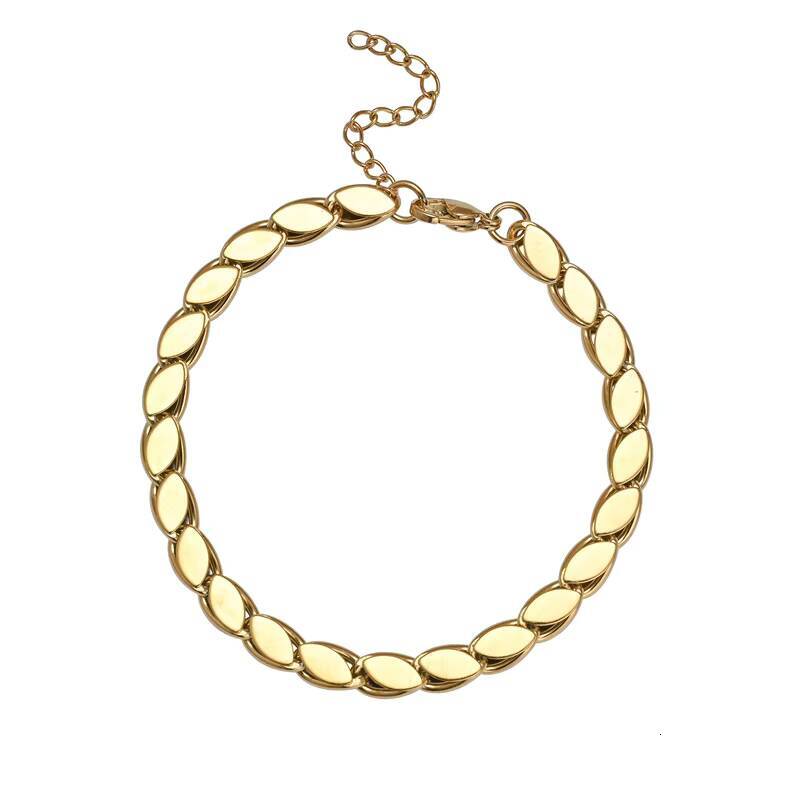 High Quality Stainless Steel Plated 18K Gold Necklace Bracelet Jewelry Fashionable Link Chain for Men and Women for Gift