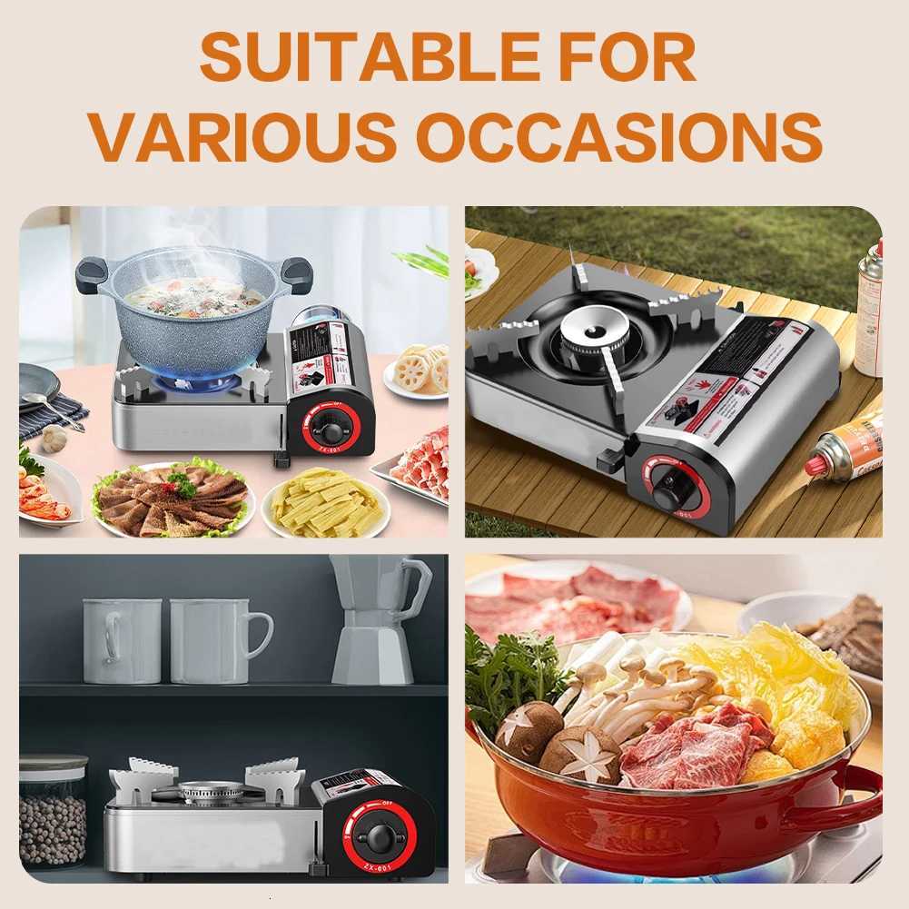 Portable Gas Stove Adjustable Butane Camping Stove Windproof SingleBurner Butane Stove for Camping TailgatingXJ250905 - view 6