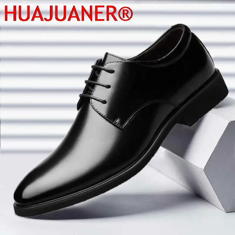 Leather Shoes Mens Breathable Black Soft Leather Soft Bottom Spring And Autumn Man Mens Business Formal Wear Casual Shoes 250903