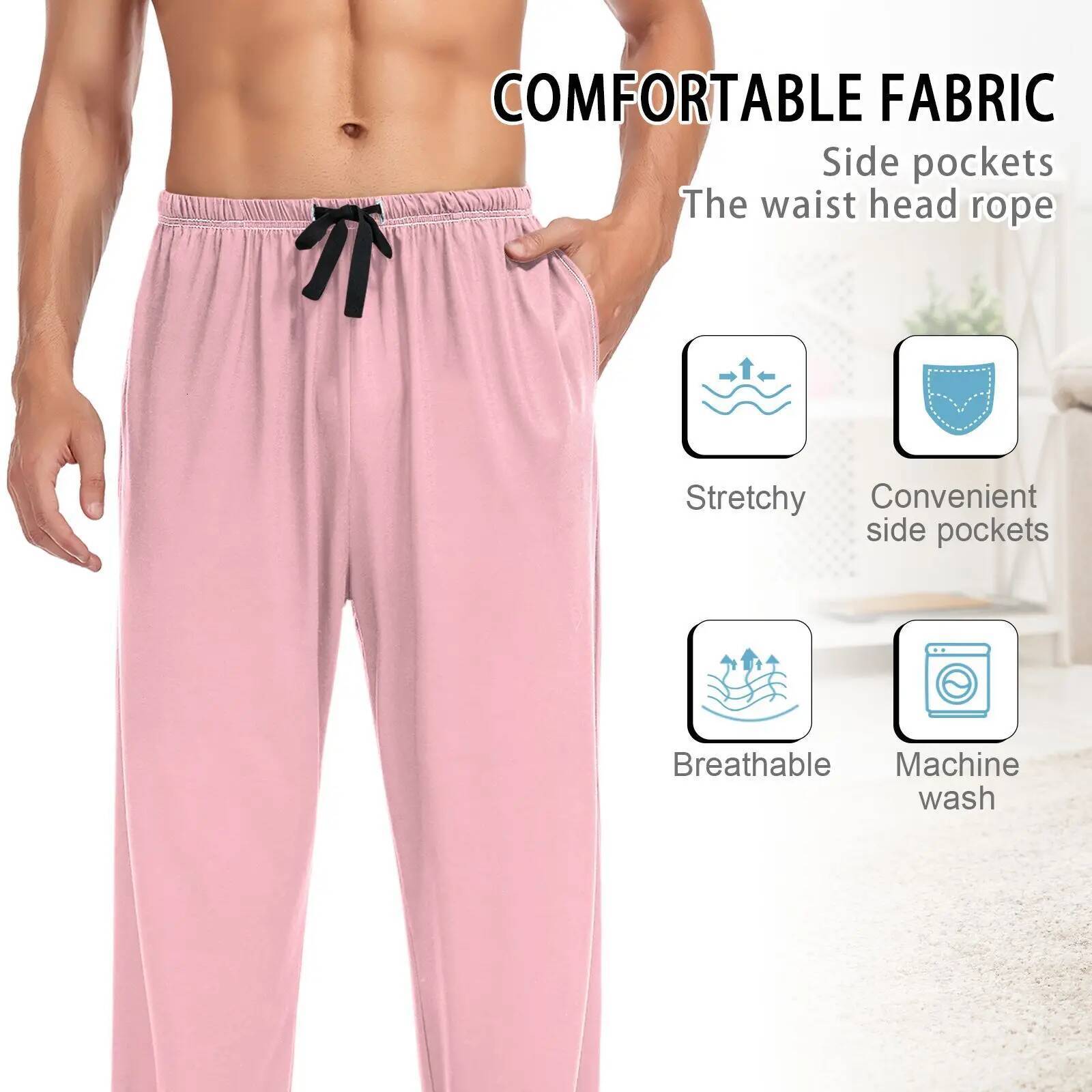 Couple's pama set Loose Women Cute dog print Home Sleepwear Spring Autumn Trousers For Men Pijama Elastic Long Pants pyjama