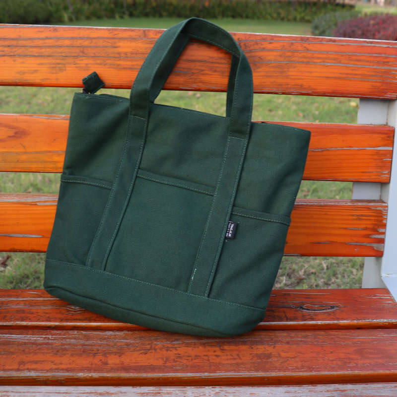 2089 Handheld Canvas Single Shoulder Large Capacity Women's Laptop Water Bottle Lunch Document Business Commuter Bag