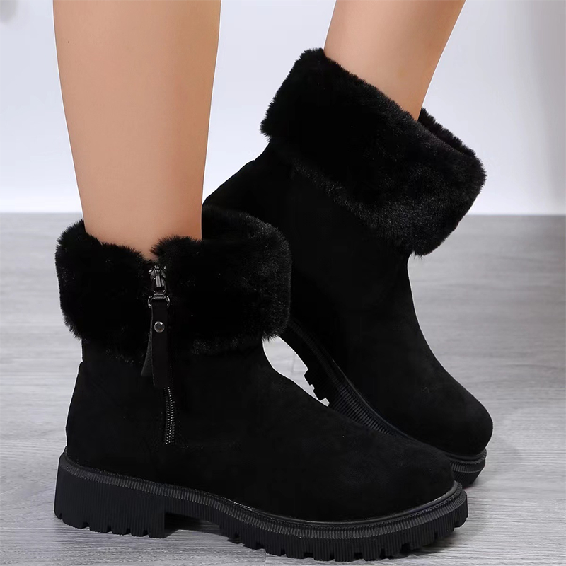 hot Free shipping designer for woman cotton shoes keep warm Fashion Boots outdoor casual snow boots black white