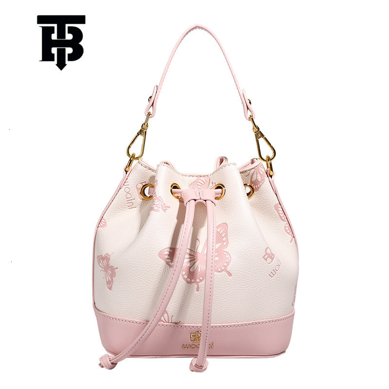 TB BHULAMTE Designer Bag Luxury Bag UR Women's Bag 2025 New Autumn Winter Fashion Bucket Bag Niche Sweet High-end Versatile Handbag Shoulder Cros