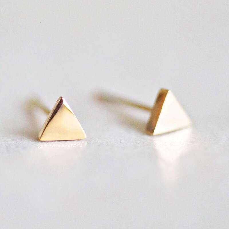 DH collections Korean minimalist, fashionable and trendy triangular stud earrings